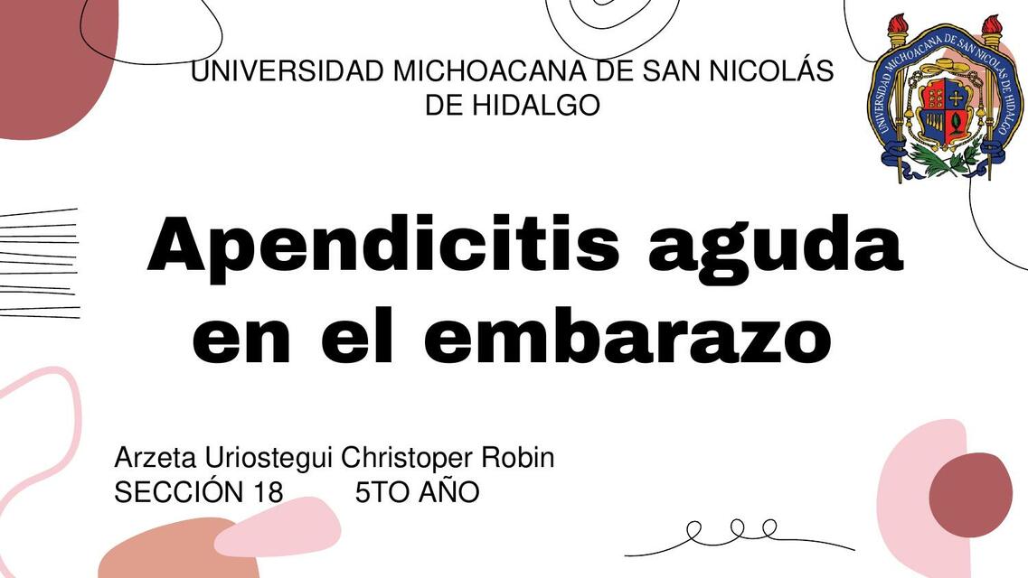 Apendicitis en el embarazo