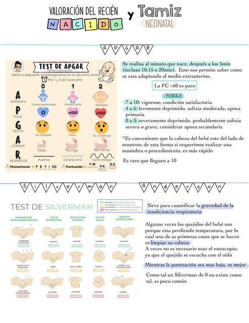 Valoración del recién nacido