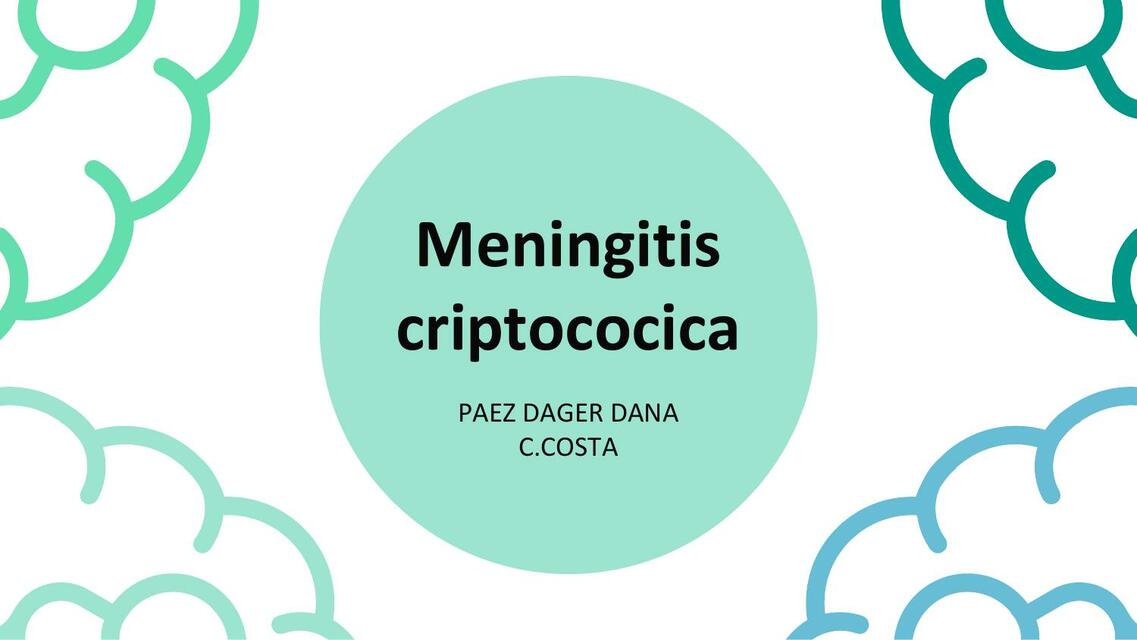 Meningitis Criptococcica