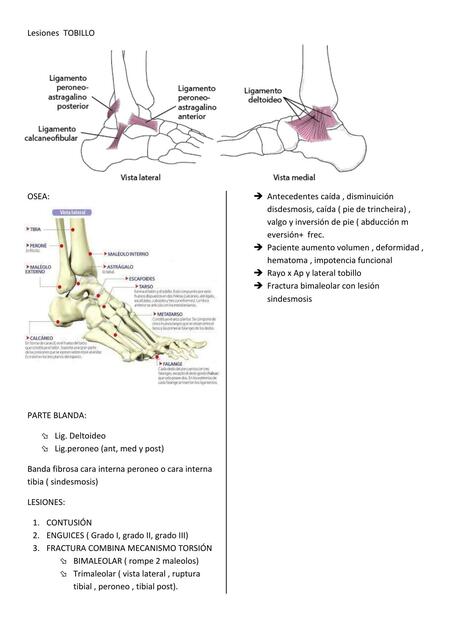 Lesiones TOBILLO