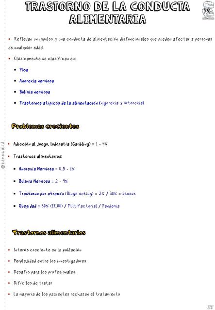 Trastorno de la Conducta Alimentaria 
