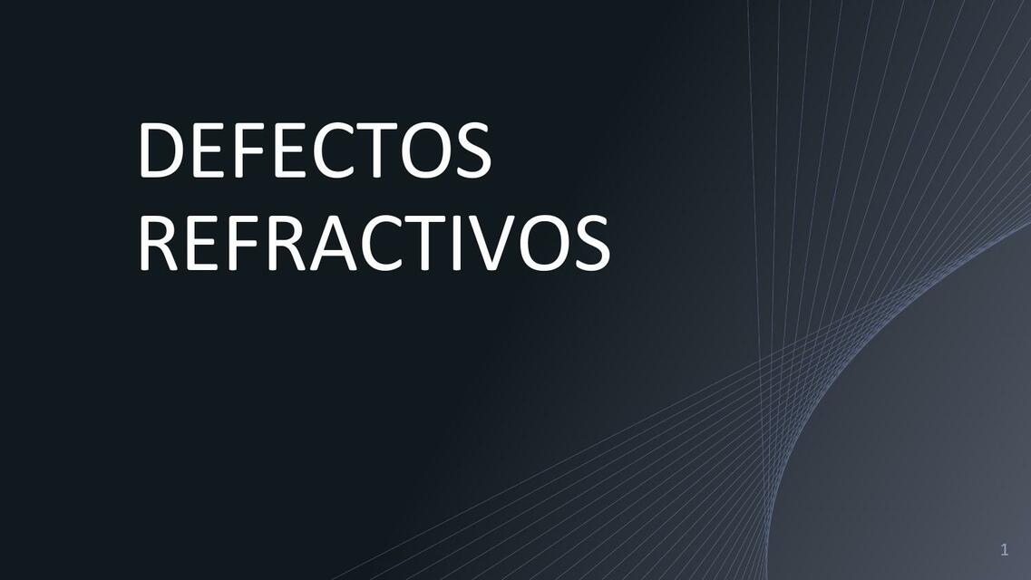 Defectos Refractivos