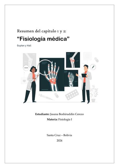 Resumen del capítulo 1 y 2 - Fisiología