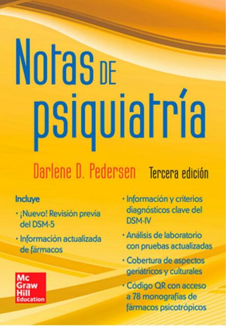 Notas de Psiquiatría Darlene D Pedersen 3 Edición