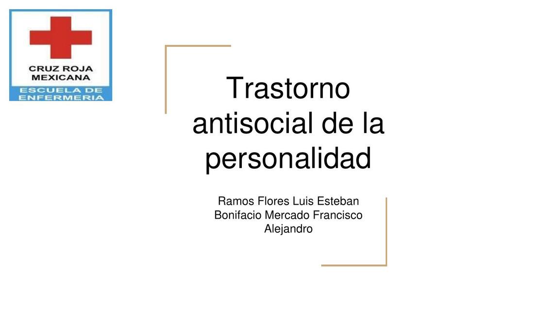 Trastorno Antisocial de la Personalidad