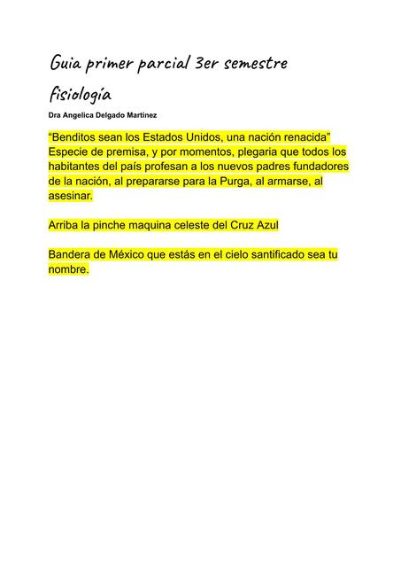 Guia primer parcial 3er semestre fisiología 