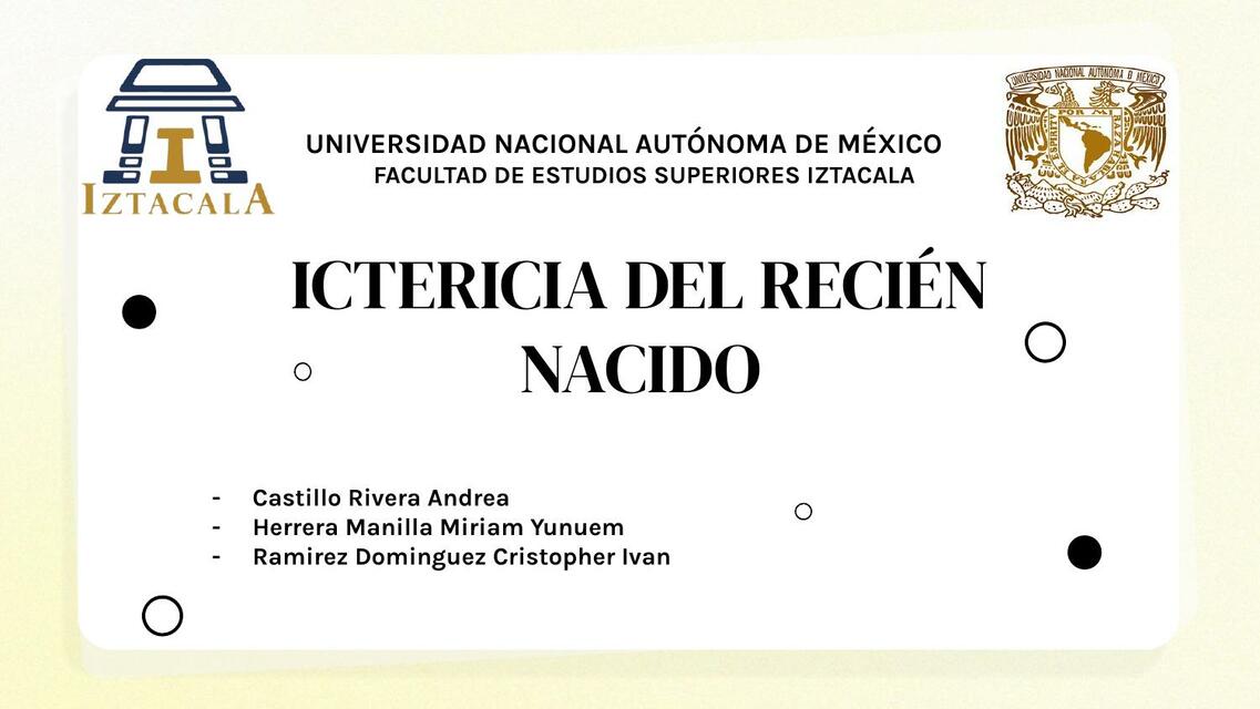 Ictericia del Recién Nacido 