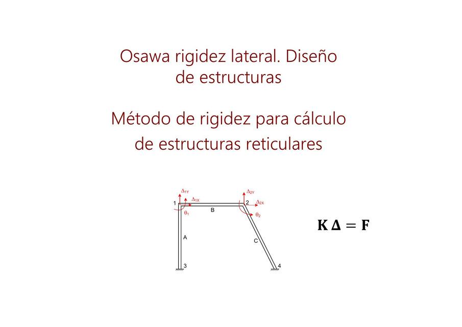 Osawa rigidez lateral Diseño de estructuras