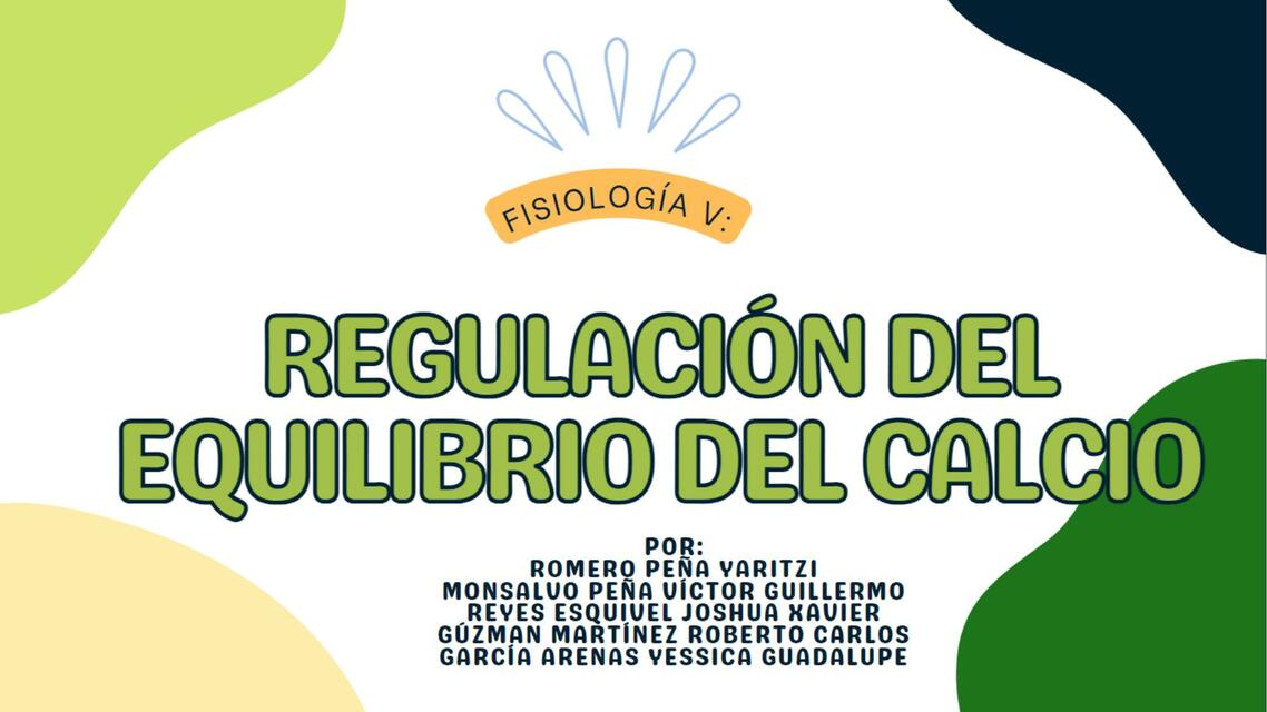 Regulación del equilibrio de calcio 