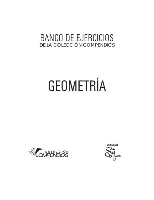 Banco de Ejercicios Geometría