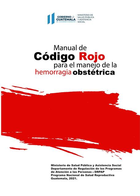 Manual de Código Rojo para el Manejo de la Hemorragia Obstétrica 