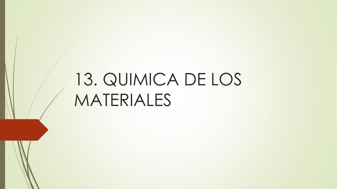 Química de los materiales 