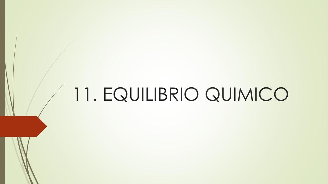 Equilibrio químico  