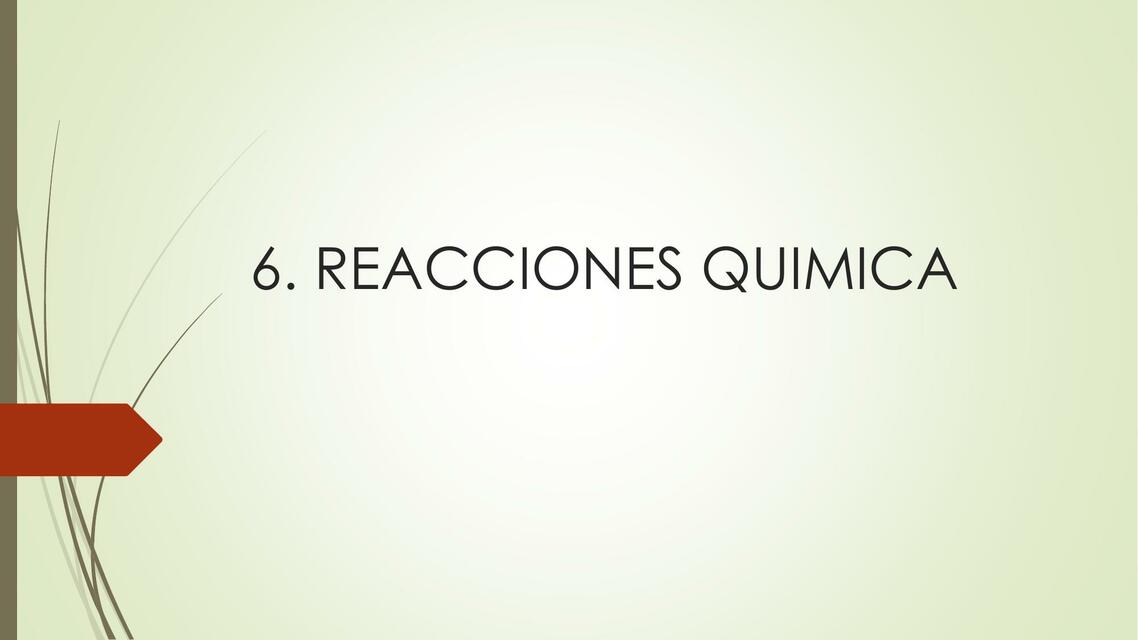 Reacciones quimica 