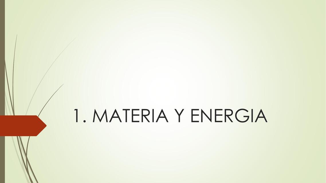 Materia y Energía 