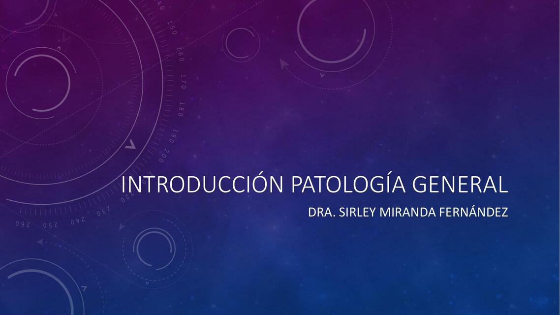 Introducción Patología General 