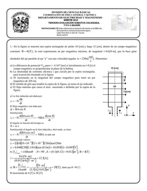 Evaluación de física 