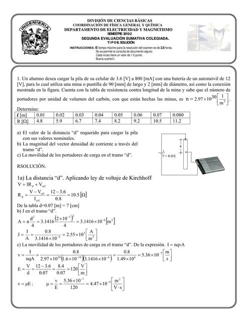 Evaluación de física 