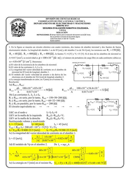 Evaluación de física 