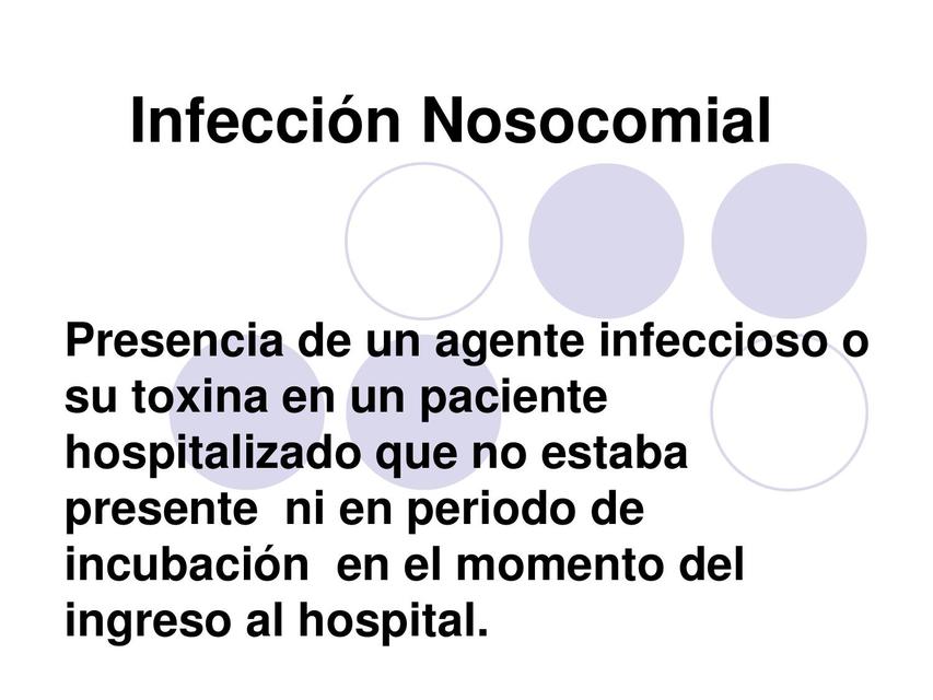 INFECCIONES NOSOCOMIALES 1