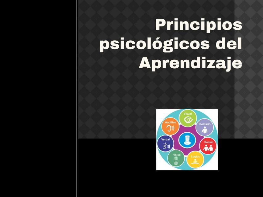 Principios psicológicos del Aprendizaje