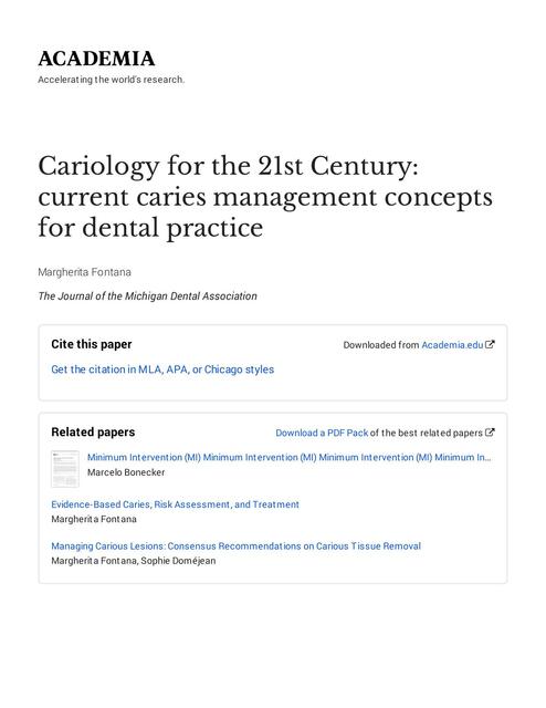 APRIL JOURNAL Cariology article with cover page v2