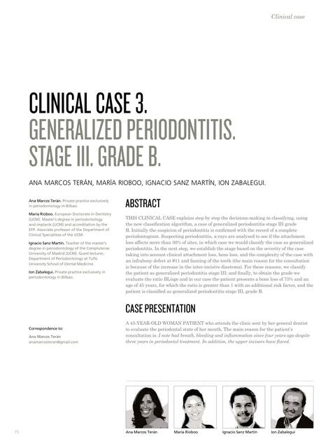 Evolución de periodontitis 