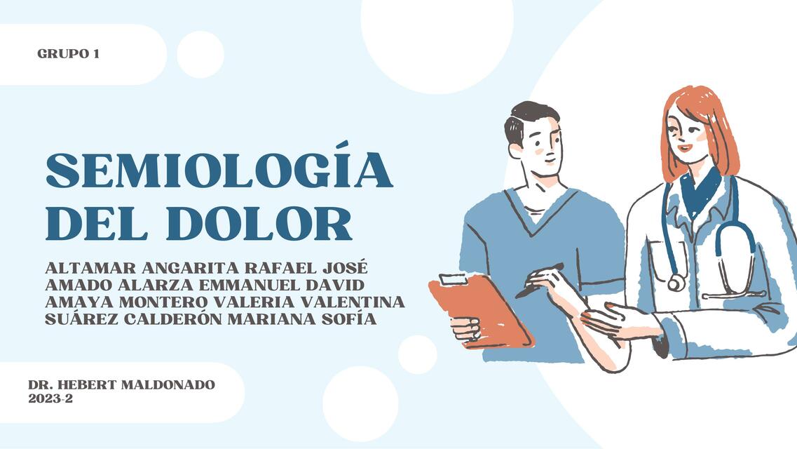 Semiologia del dolor 