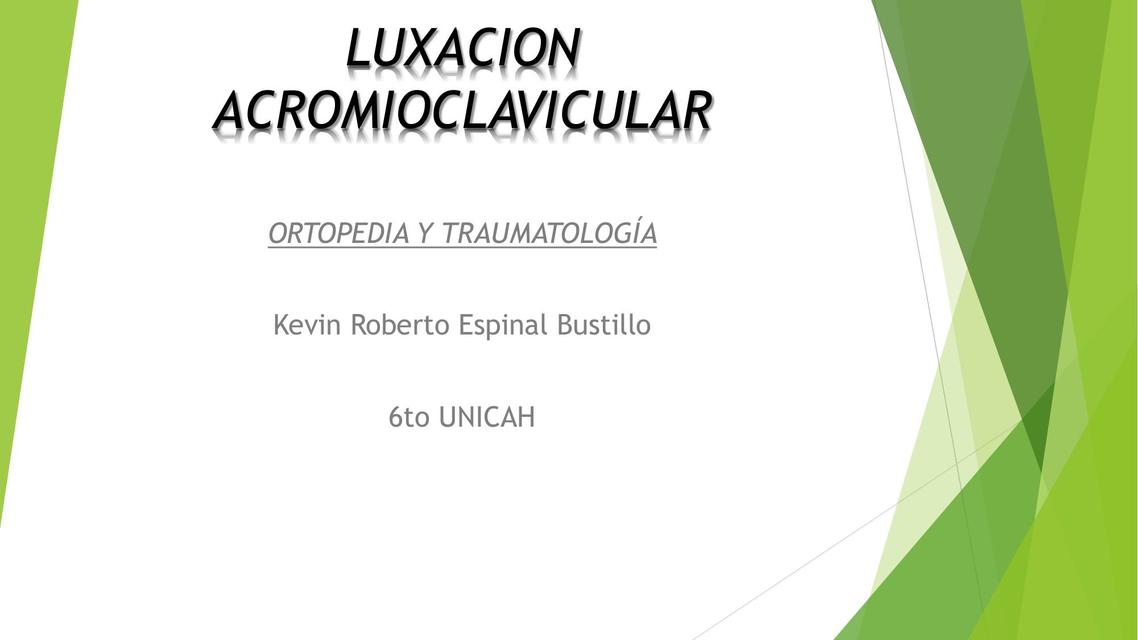 Luxacion Acromioclavicular 