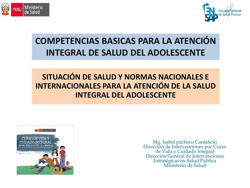 Normativa para Atender la Salud de las y los Adolescentes