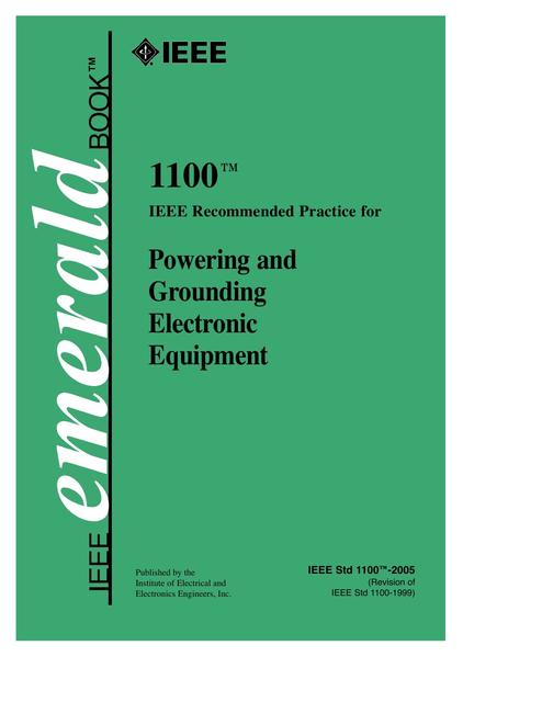 IEEE Emerald Powering and Grounding Electronic Equipment