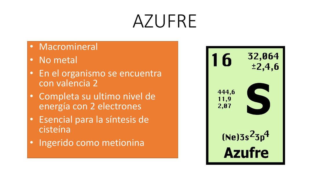 Azufre 