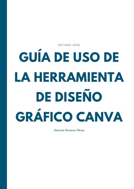 Guía de uso de la herramienta de diseño Canva