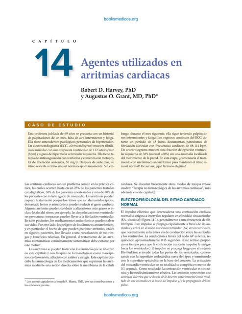 Agentes Utilizados en Arritmias Cardiacas