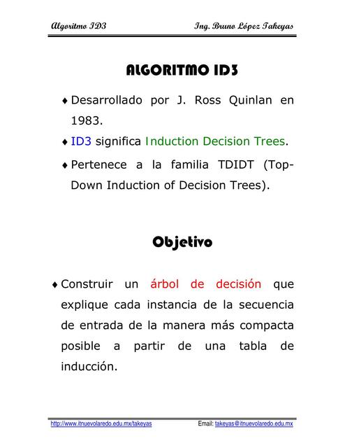 Algoritmo ID3