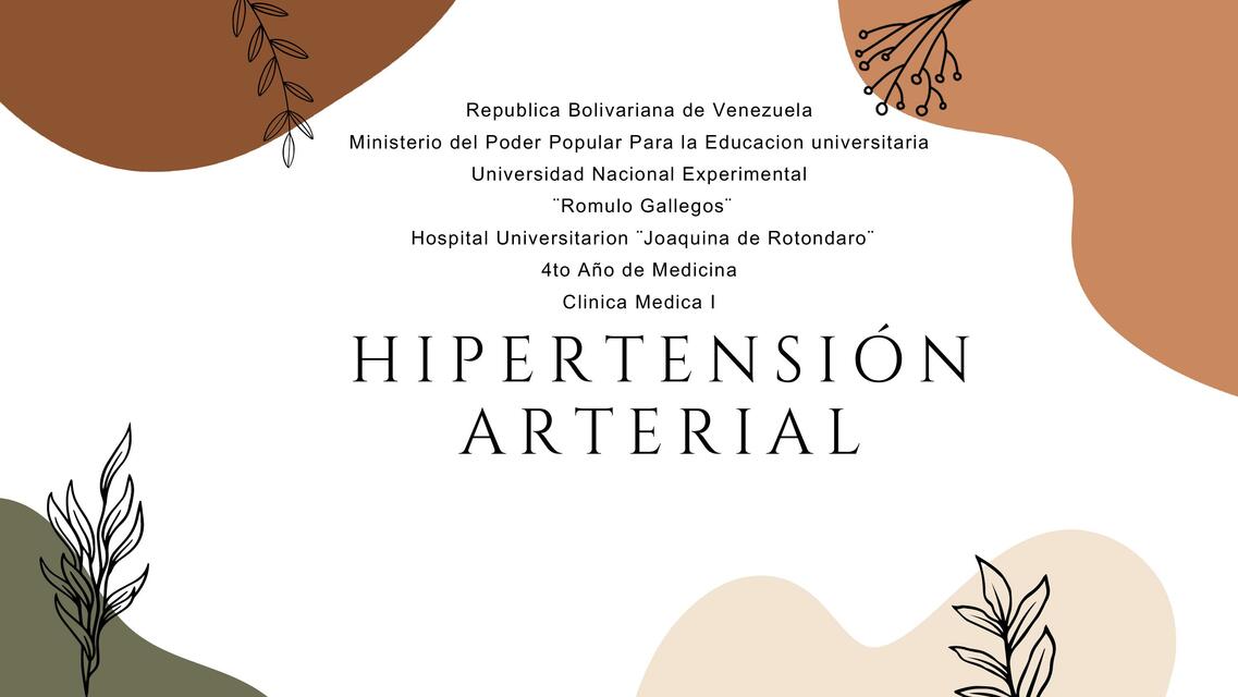 HIPERTENSION ARTERIAL