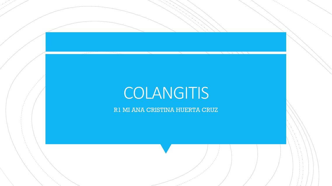 Colangitis 