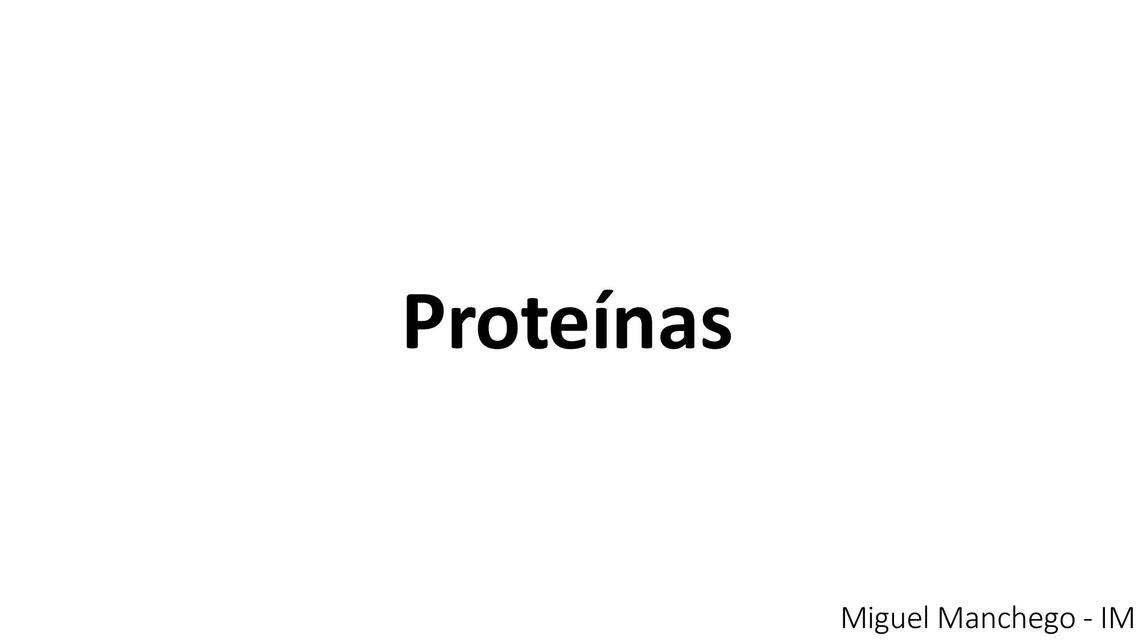 Proteínas