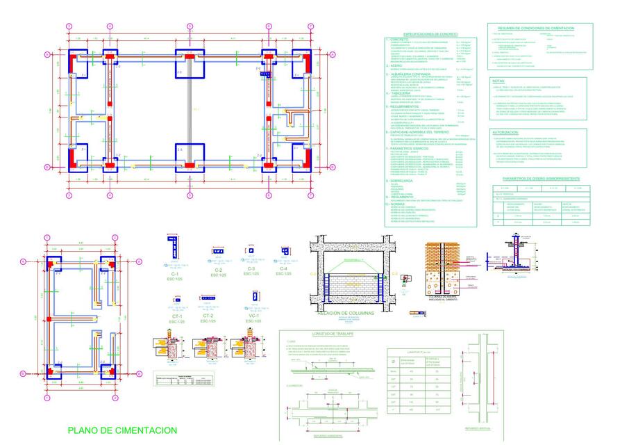 Plano de Cimentación Corregido 