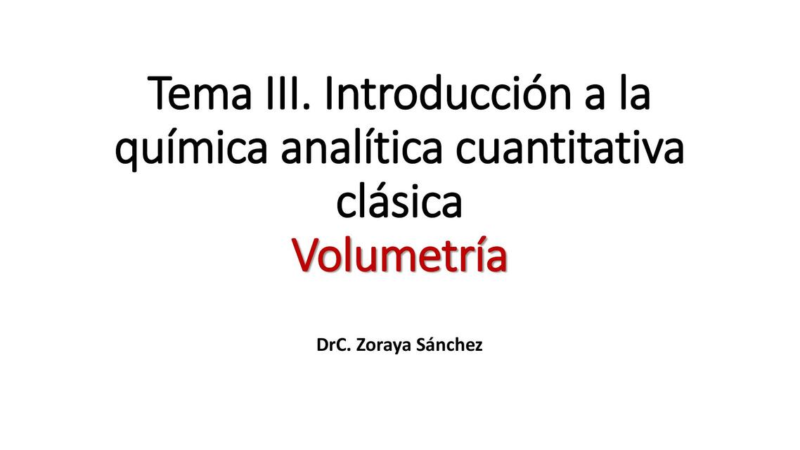 Tema III Volumetría