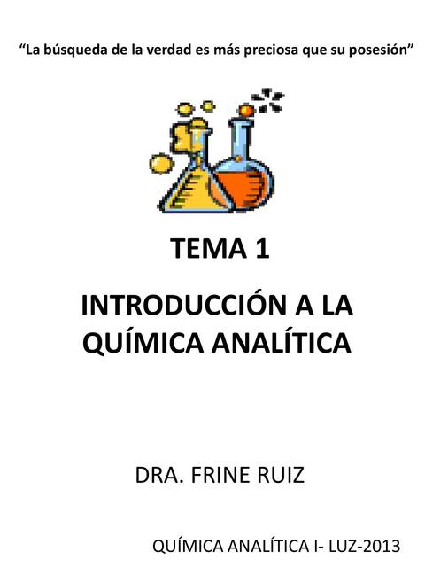 Tema 1 introducción a la química analítica