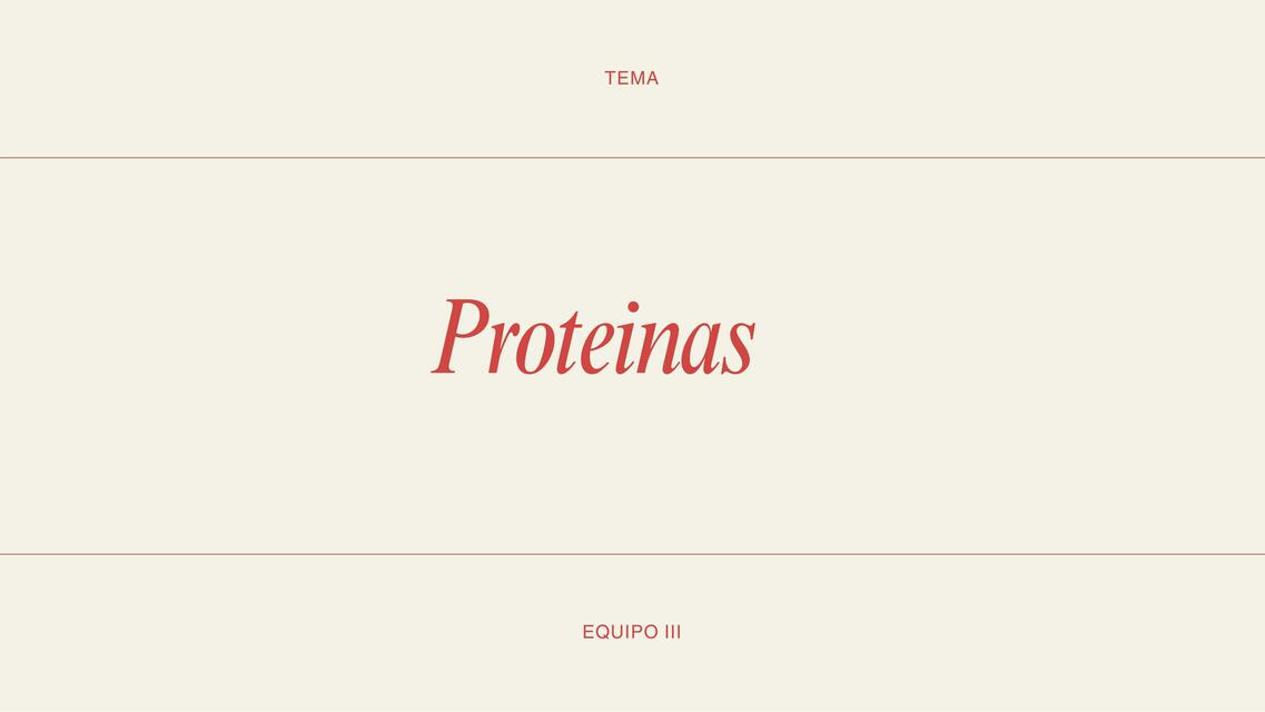 Proteínas 