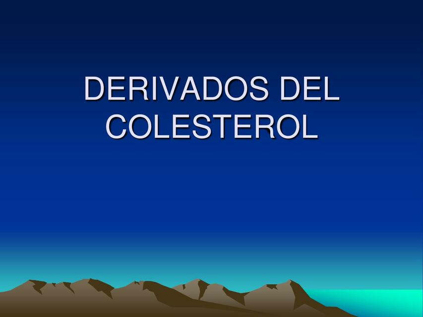 Derivados del Colesterol 