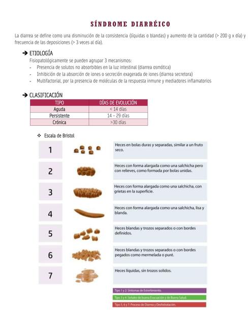 Síndrome diarreico