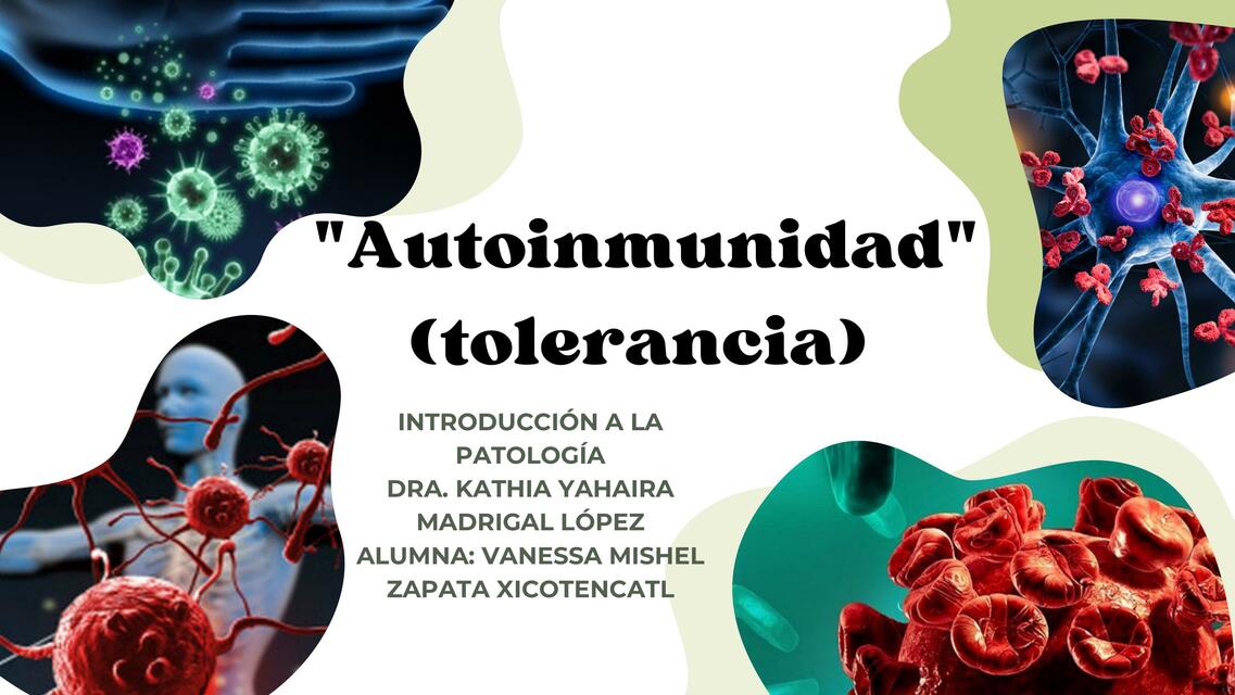 Autoinmunidad (Tolerancia)