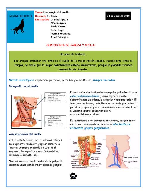 Semiología de Cabeza y Cuello 