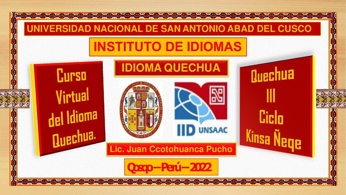 Idioma Quechua 