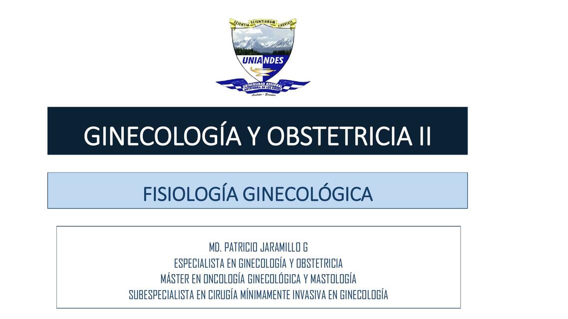 Ginecología y obstetricia II 