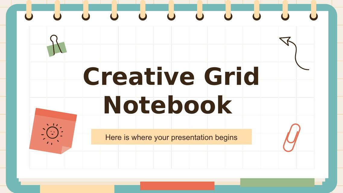 Creative Grid Notebook by Slidesgo