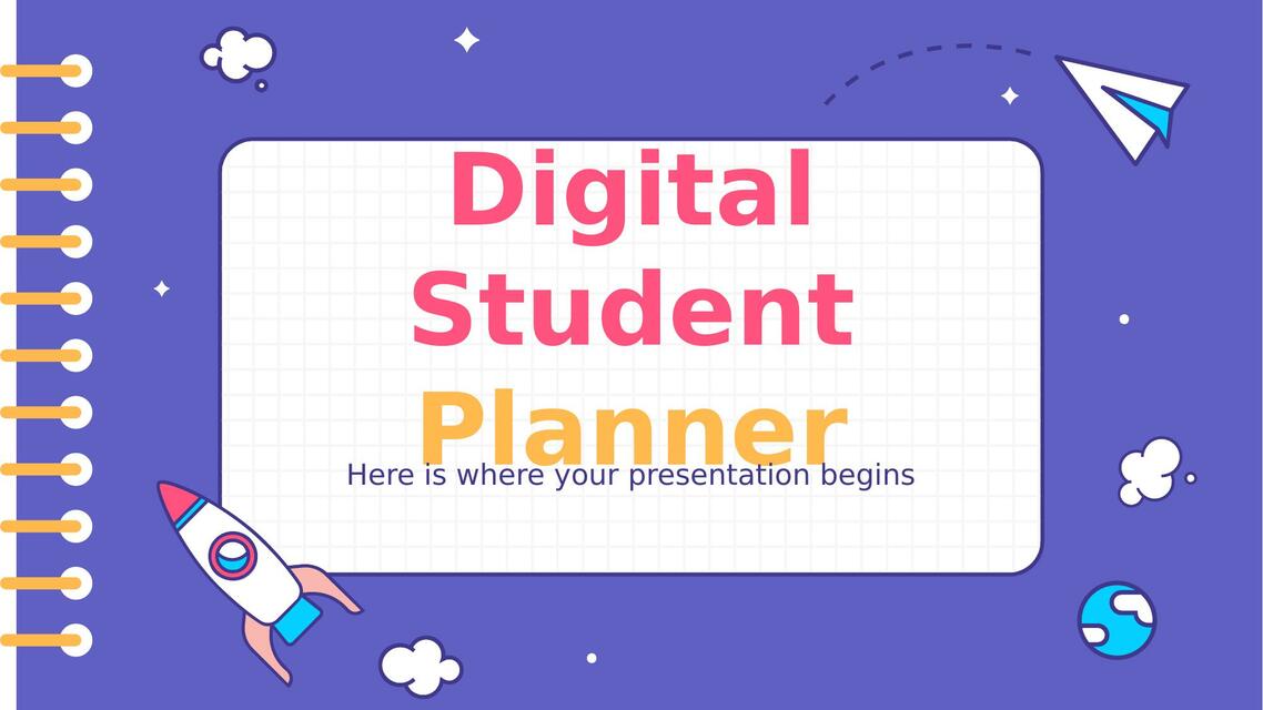 Digital Student Planner by Slidesgo